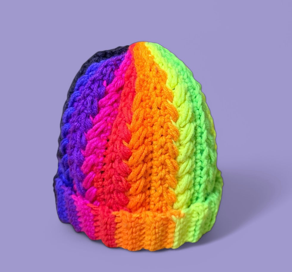 Neon Rainbow Hat